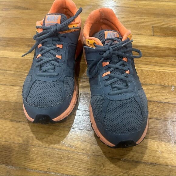 Nike Air Relentless 3 MSL Orange Gray Running Sneakers - Picture 4 of 10